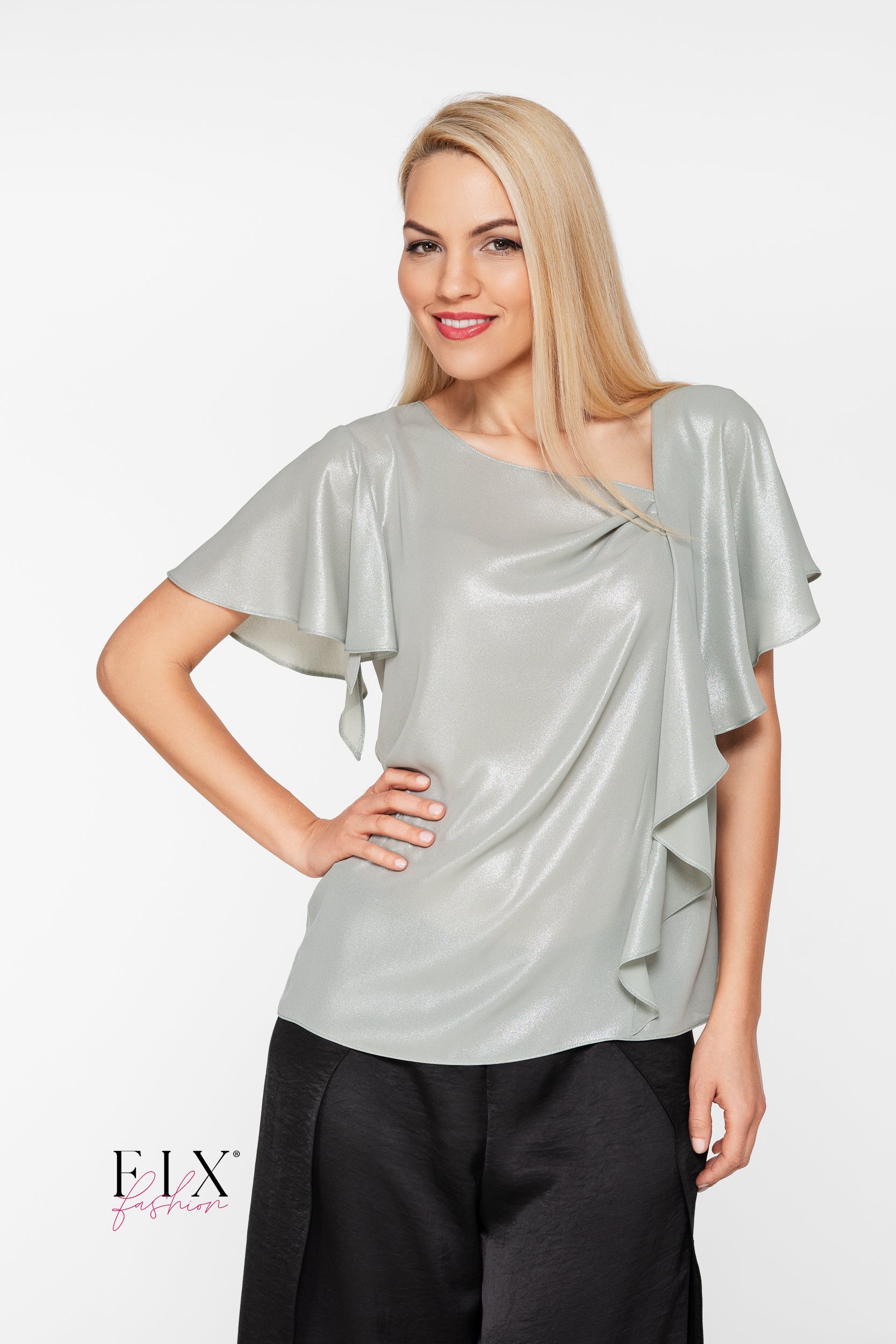 BLUZA ELEGANTA VOAL METALIZAT 4294