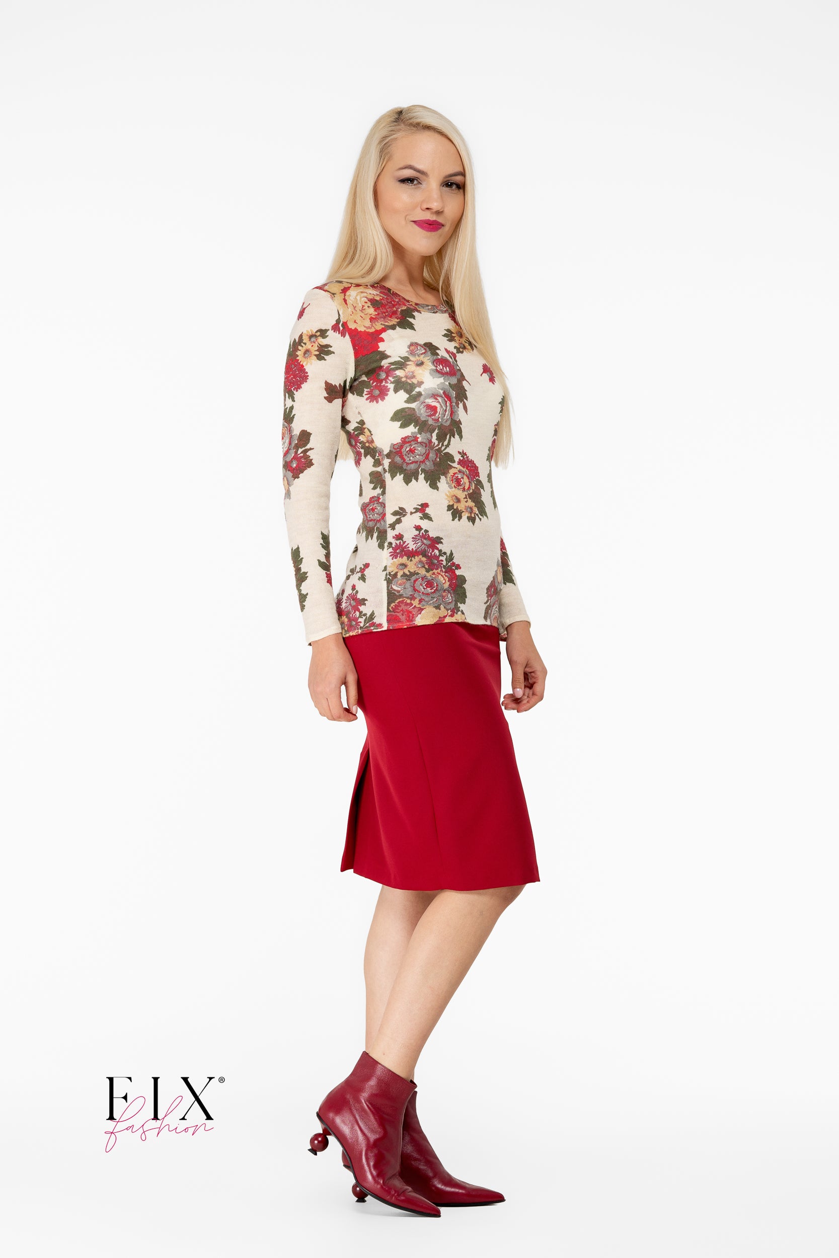 BLUZA JERSE IMPRIMEU FLORAL 4180