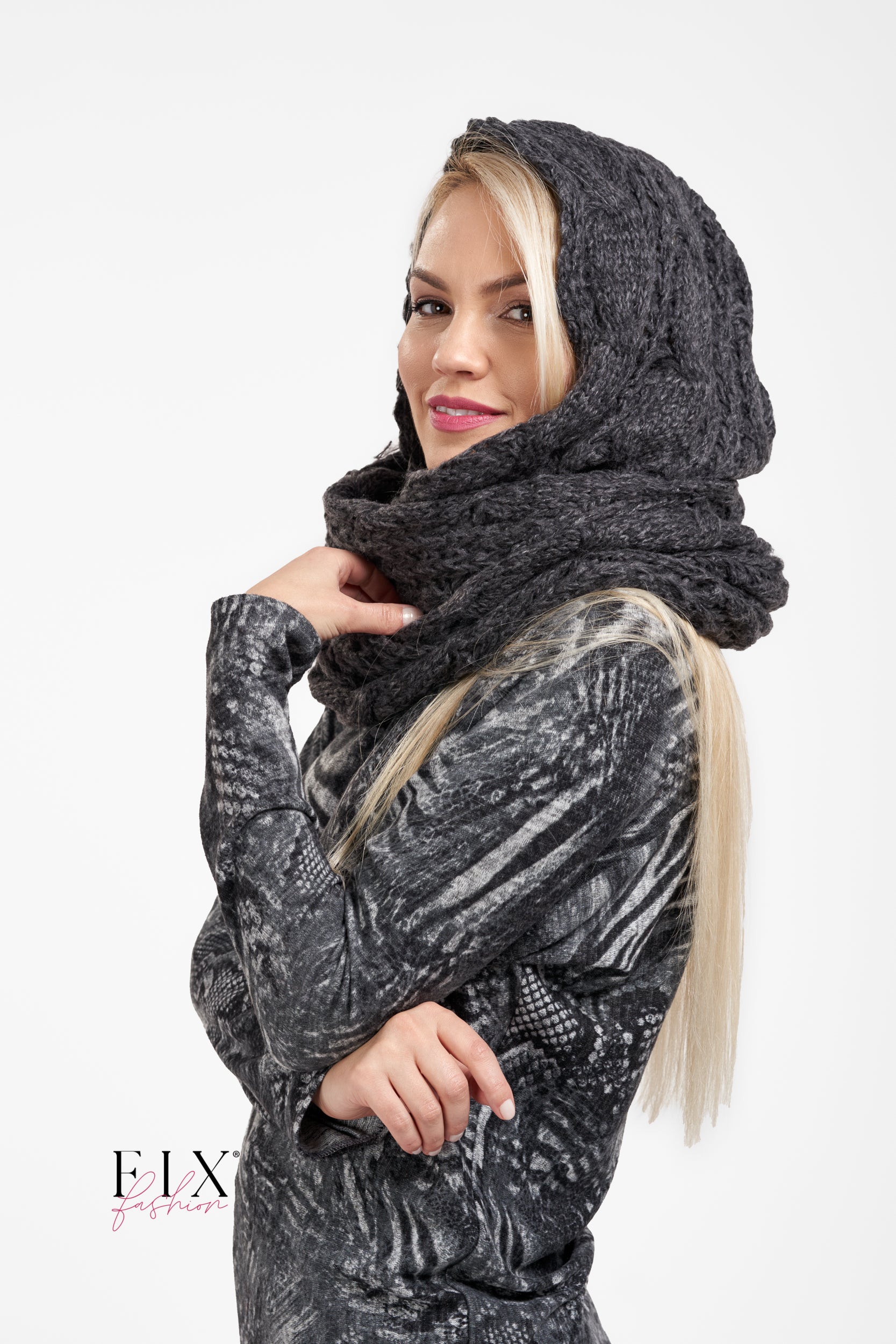FULAR CIRCULAR CU GLUGA 3684
