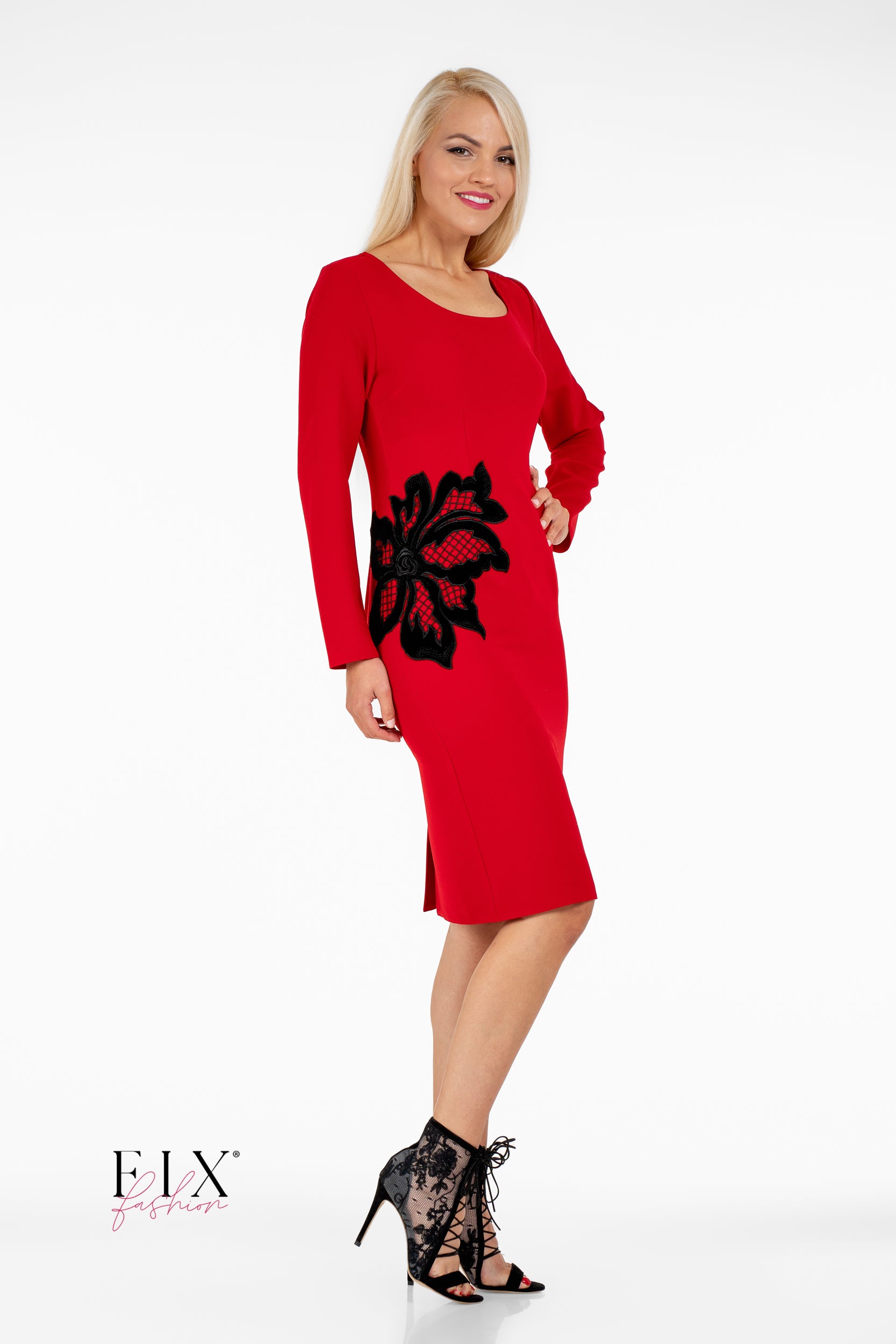 ROCHIE CONICA CU FLOARE CATIFEA 4058