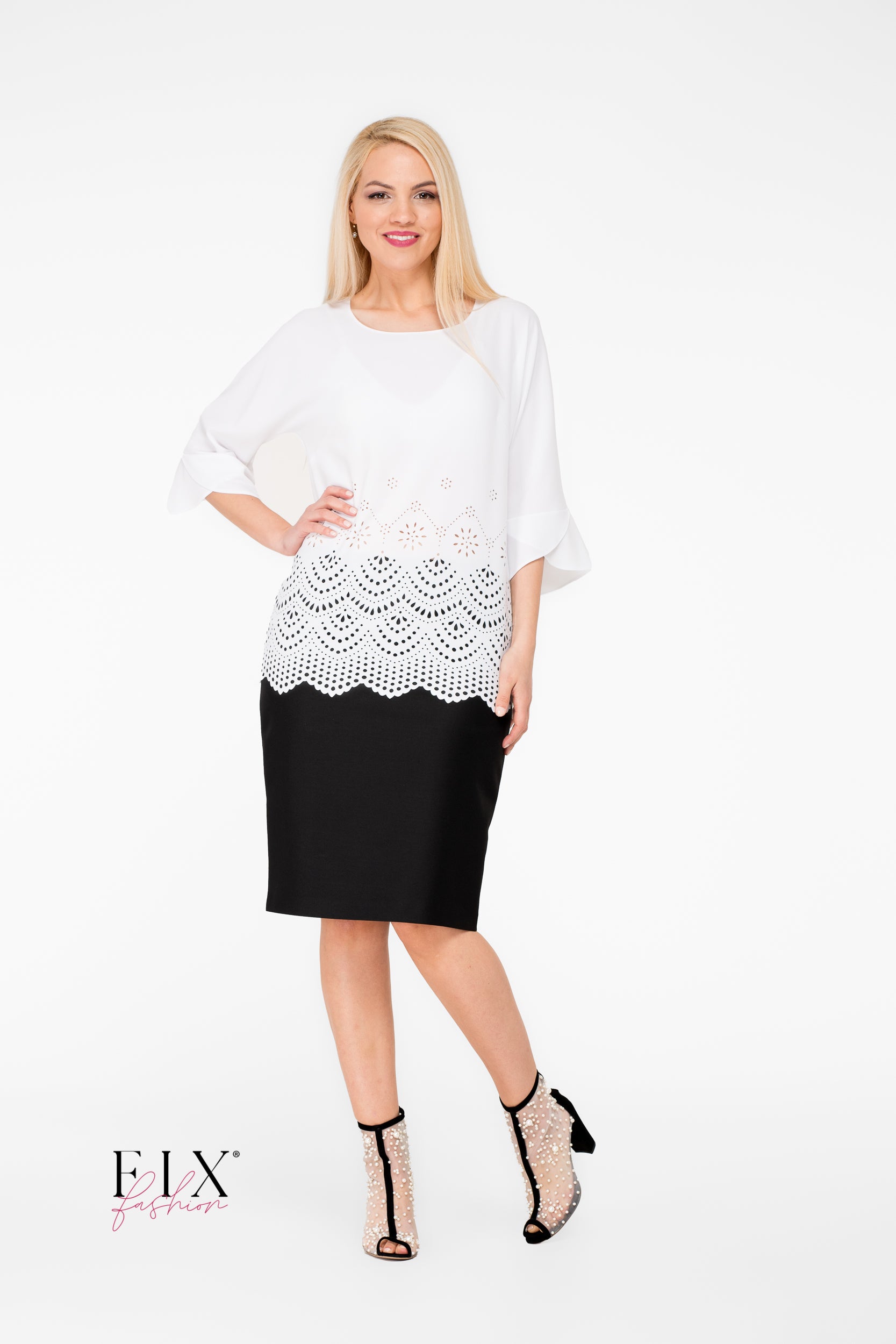 BLUZA DAMA CU BORDURA DANTELATA 4145