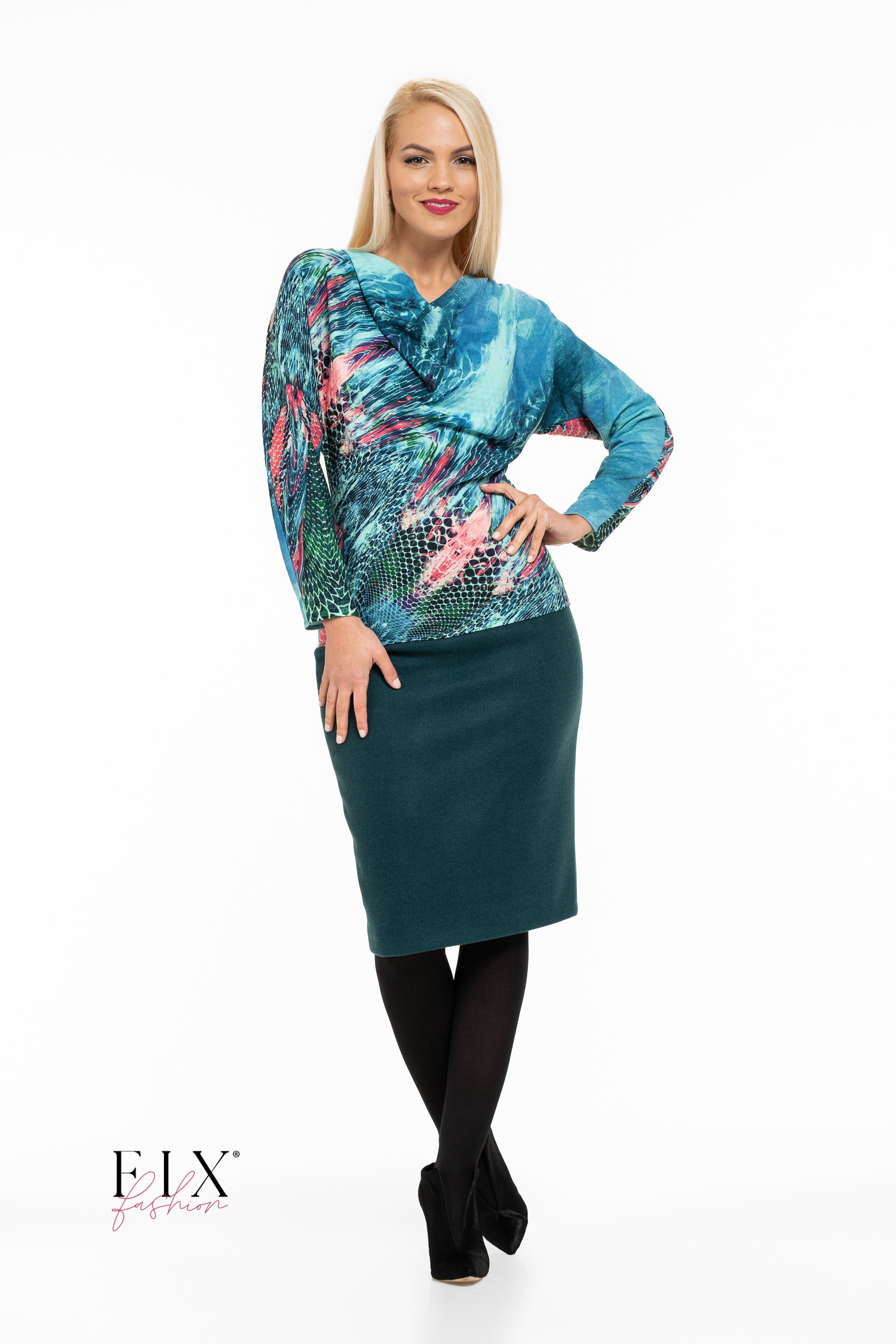 BLUZA JERSE CU FALD 4079