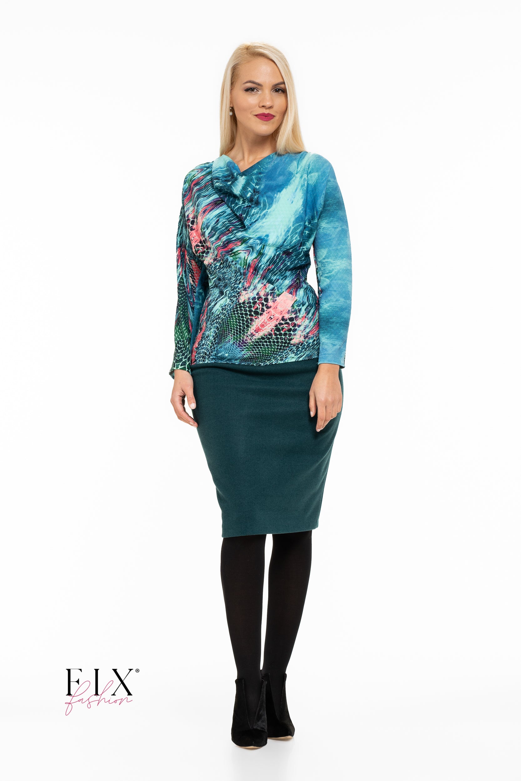 BLUZA JERSE CU FALD 4079