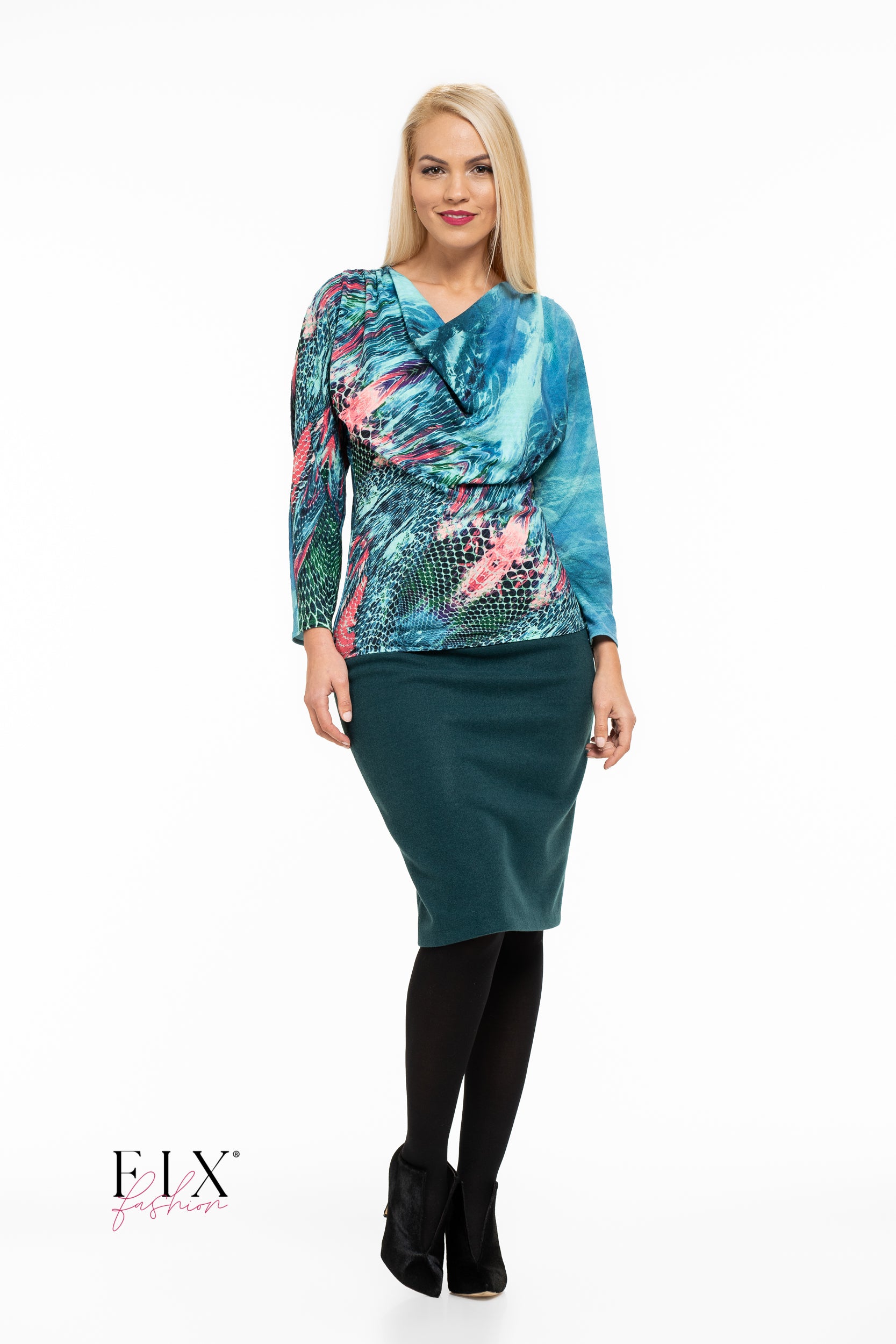 BLUZA JERSE CU FALD 4079