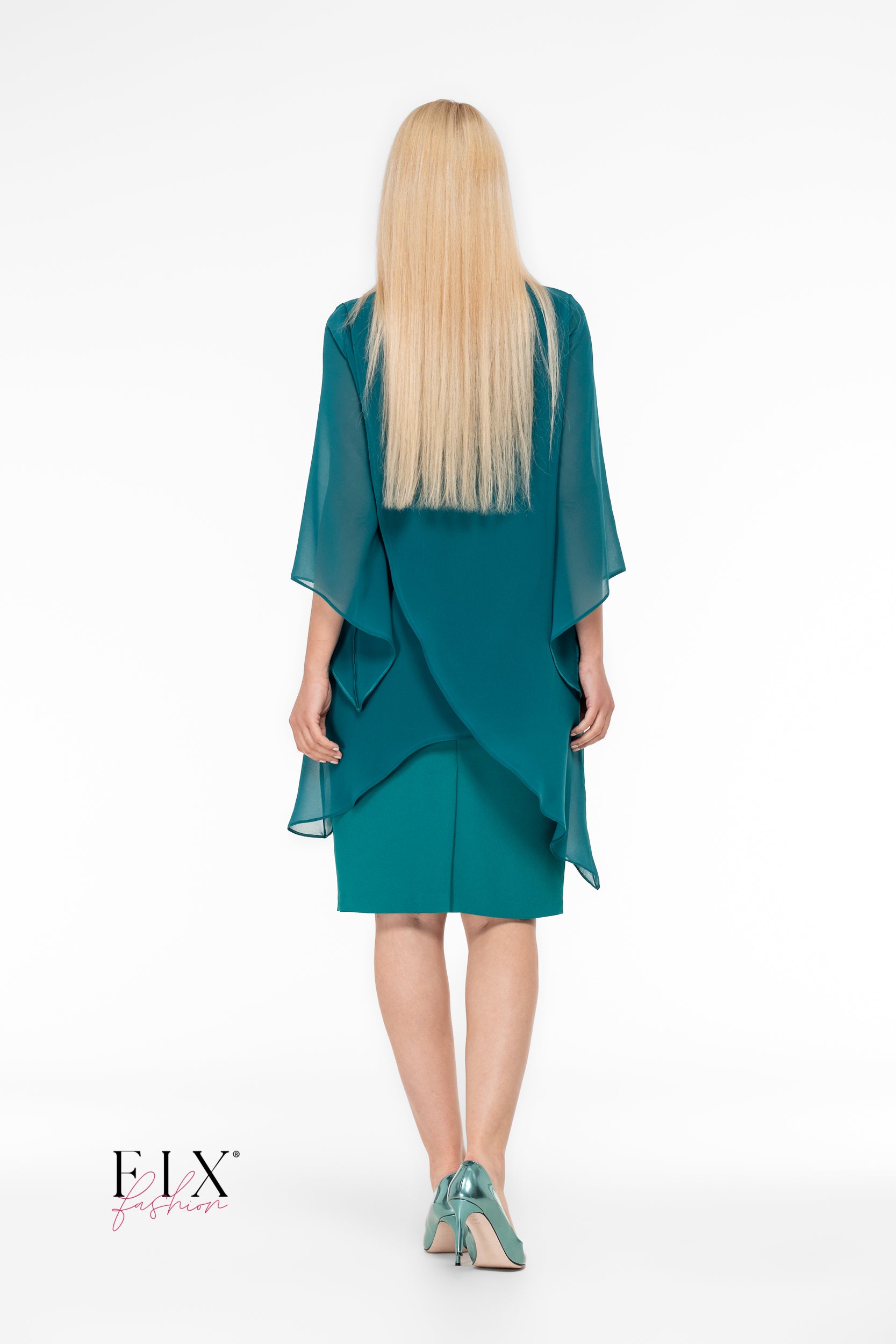 COMPLEU ELEGANT FUSTA + BLUZA 2 STRATURI 4158