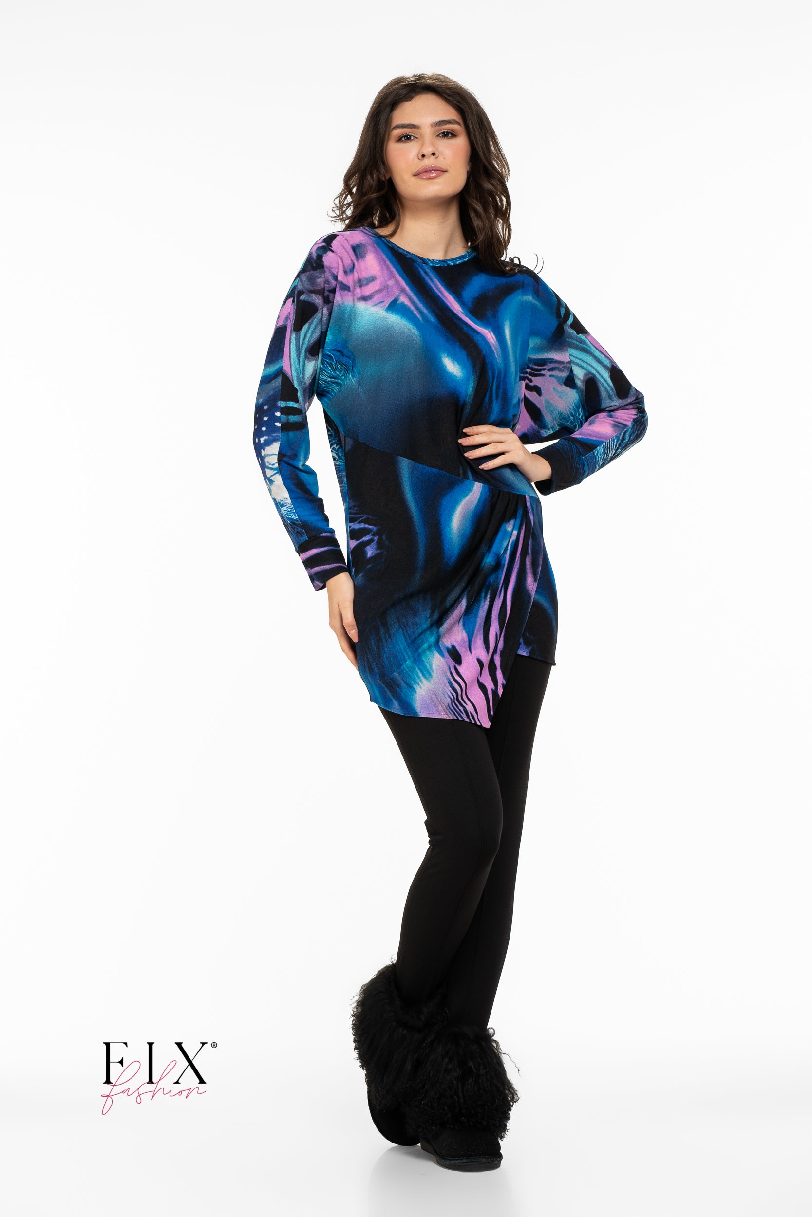 BLUZA ASIMETRICA PENTRU COLANTI 4093
