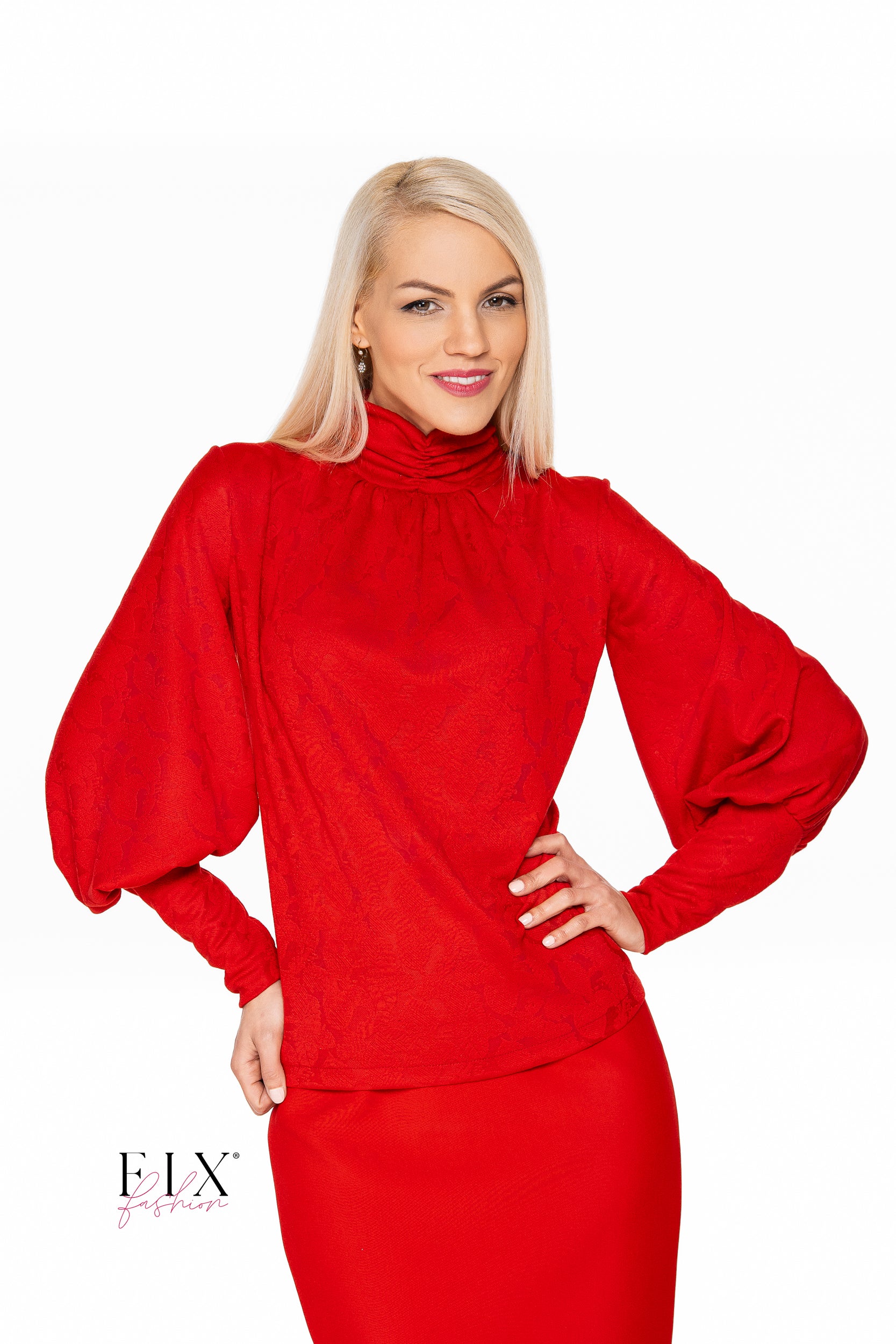 BLUZA DAMA CU MANECI BUFANTE 4356