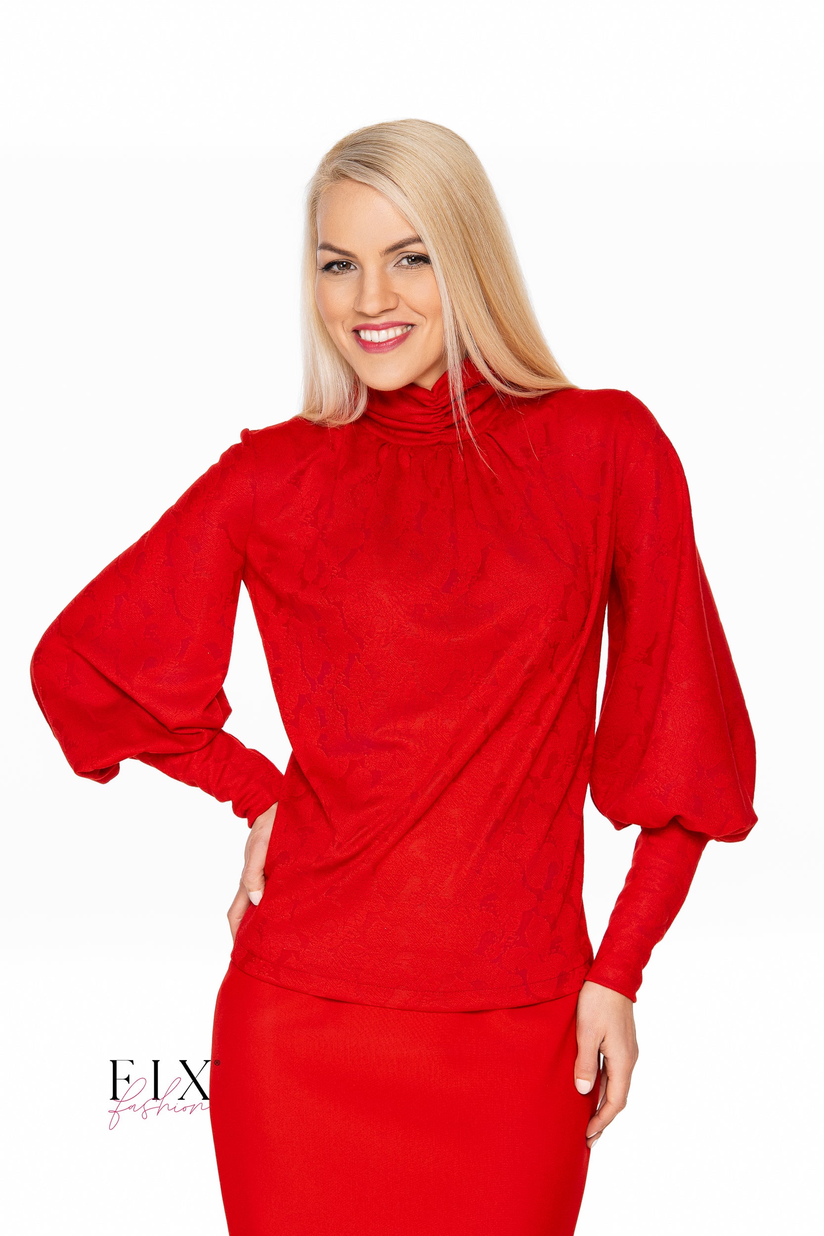 BLUZA DAMA CU MANECI BUFANTE 4356