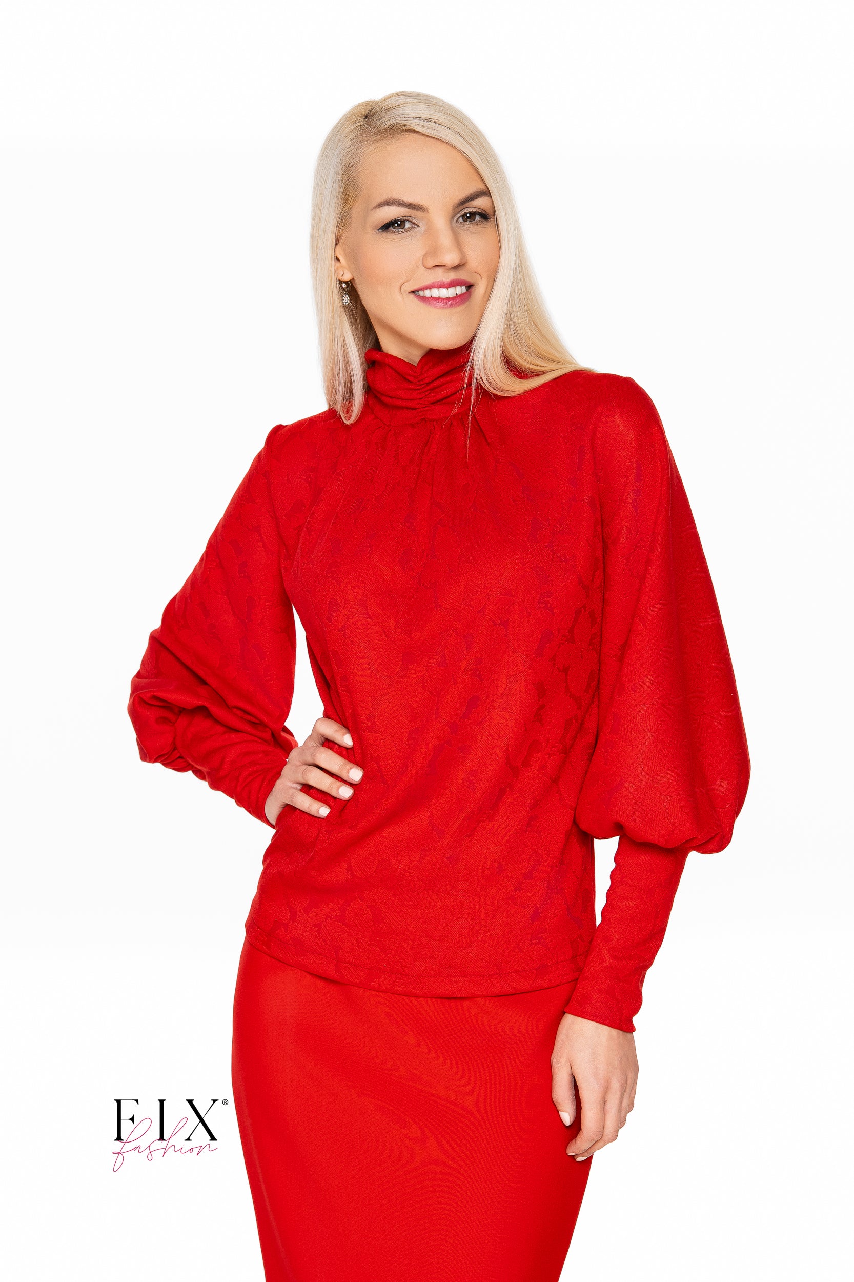 BLUZA DAMA CU MANECI BUFANTE 4356