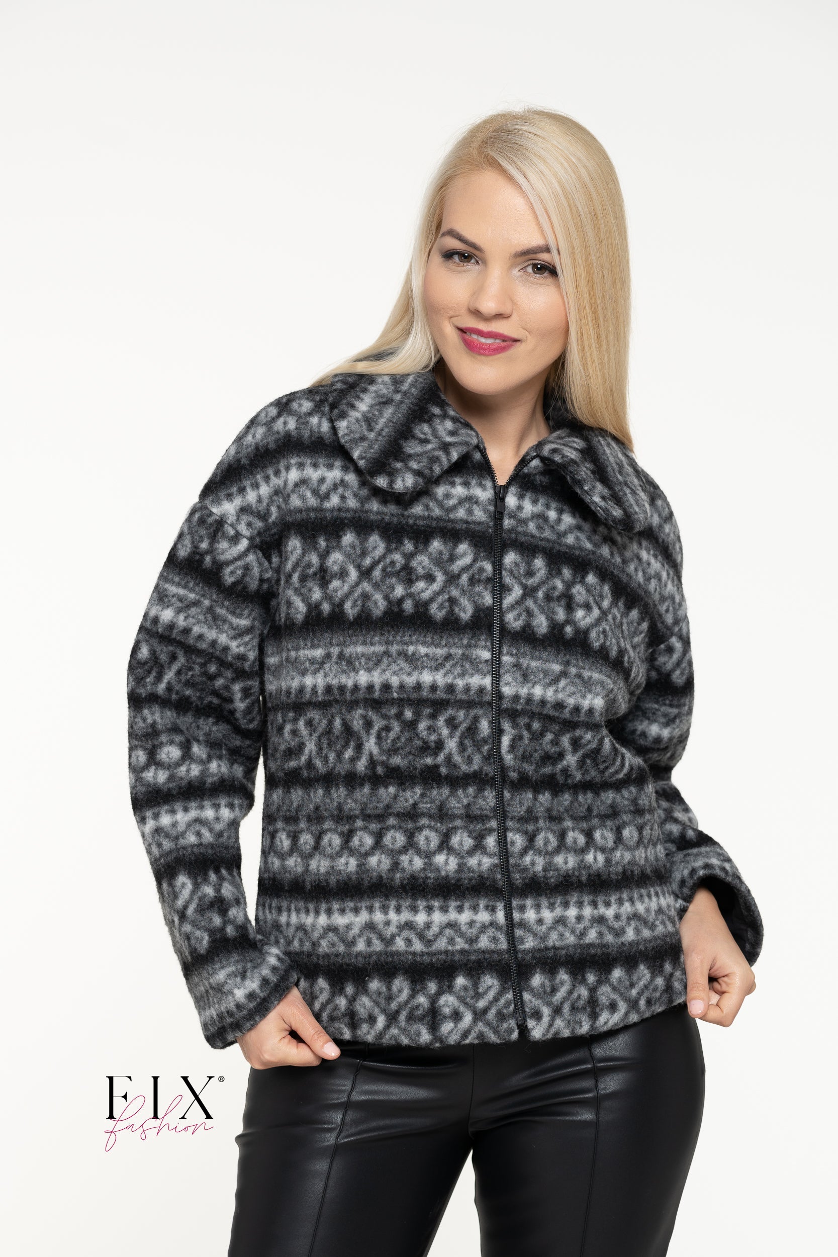 HAINA SCURTA LANA COAPTA 4203 - FixFashionro