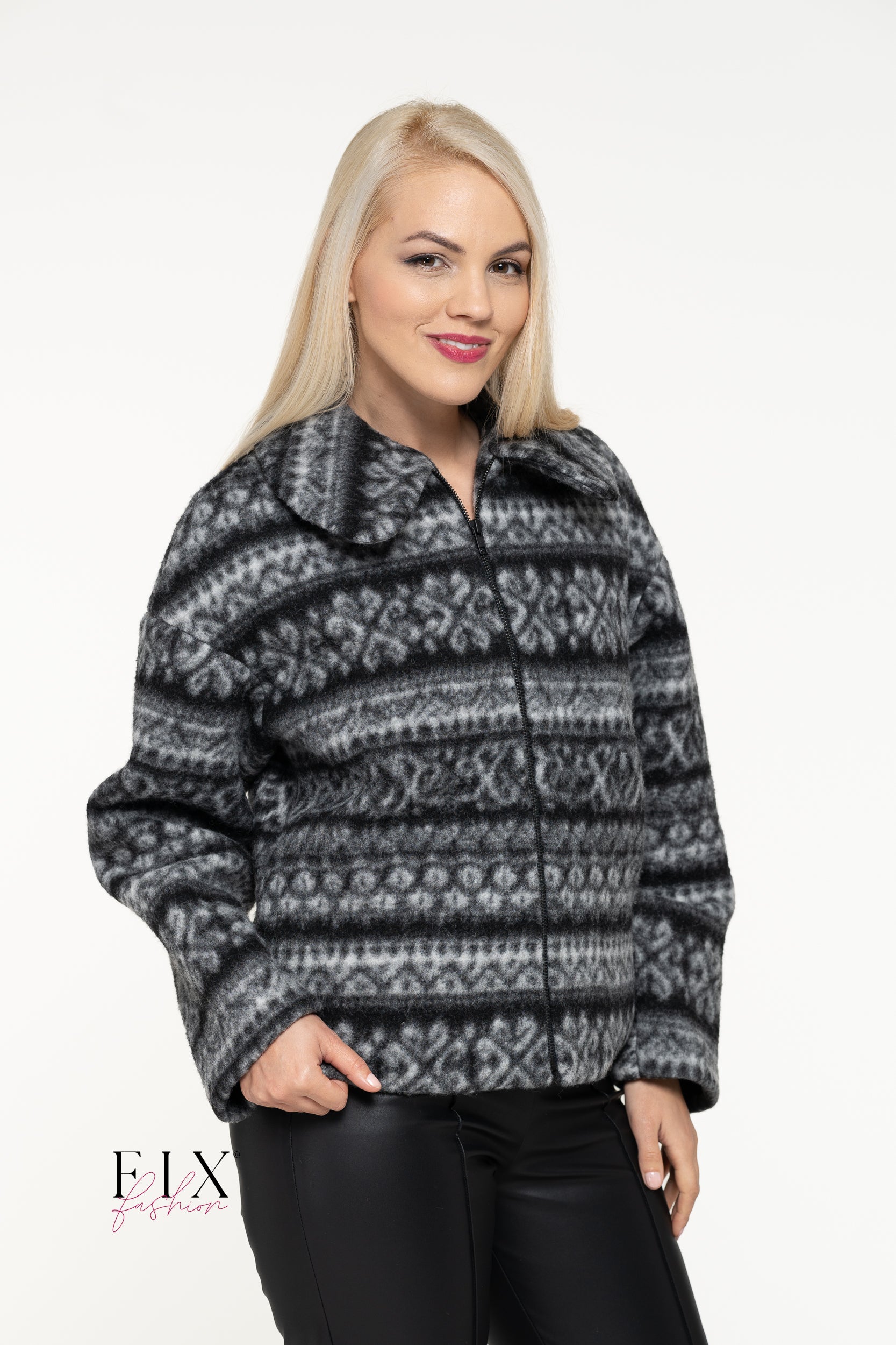 HAINA SCURTA LANA COAPTA 4203 - FixFashionro