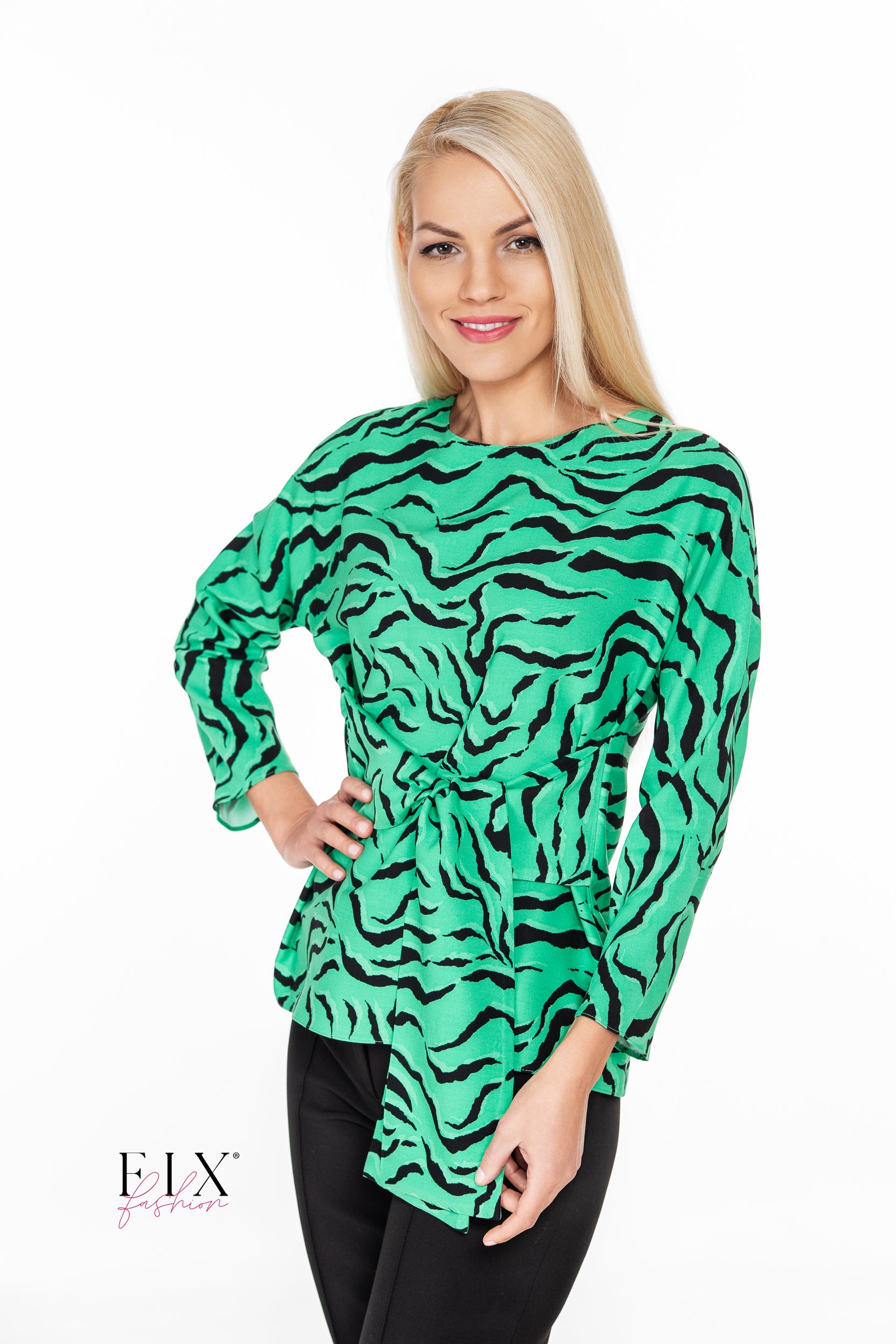 BLUZA DAMA ESARFA IN TALIE - 4292