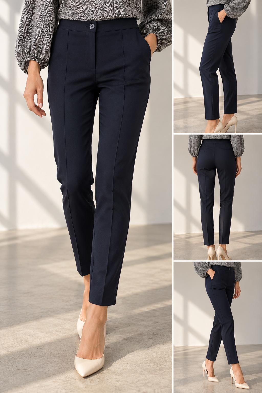 Pantaloni Damă Conici cu Buzunare