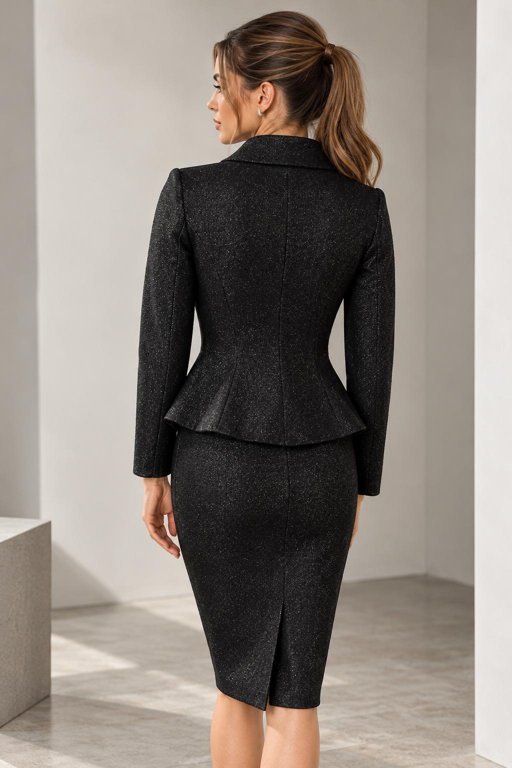 COMPLEU ELEGANT STOFA CU PATINA ARGINTIE